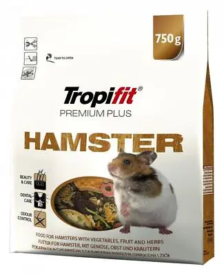 £8 • Buy Tropifit Hamster Food With Vegetables And Herbs Contains Fos+ Hamster Food