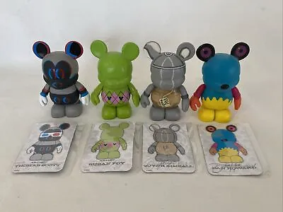Disney Vinylmation LOT OF 4 ASSORTED FIGURES W/ CARDS VGC Urban Series 5 More • $29.99
