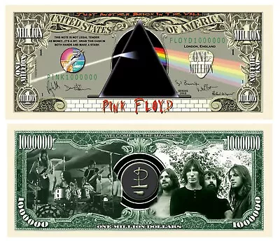 Pack Of 50 - Pink Floyd $Million Dollar$ Novelty Bill Collectible  • $14.95