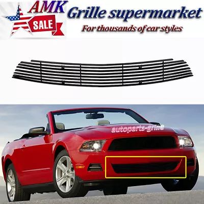 For 2010-2012 Ford Mustang V6 Billet Grille Black Bumper Grill Insert 2011 • $57.48