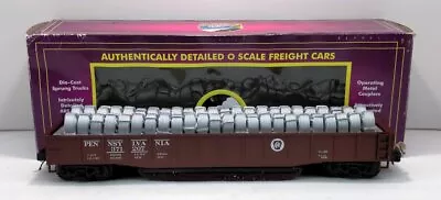 MTH 20-98814 O Modified Track Cleaning PRR Gondola W/Coiled Wire Load #371207 EX • $66.65