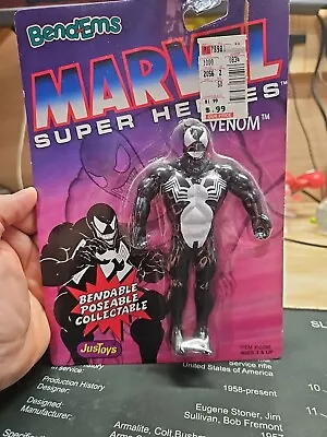 1991 Marvel Comics Just Toys Bend-Ems Venom Figure. RARE! • $29.75