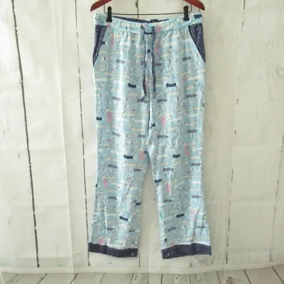 Munki Munki Flannel Pajama Pants M Dachshund Weiner Dog Print • $16.99