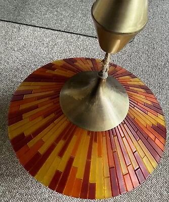 Vintage 1960s MOE Lighting Acrylic FIESTA Saucer Lamp Mid Century Modern MCM • $650