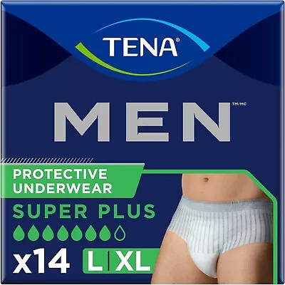 Tena Incontinence Underwear For Men Protective L/XL 14 Ct • $19.50