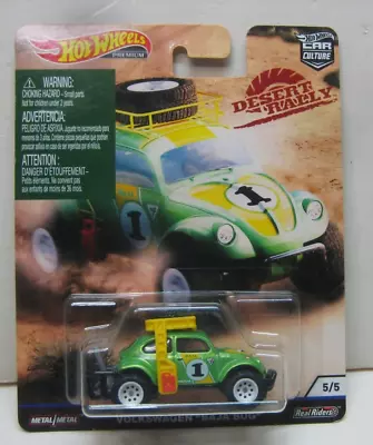 HOT WHEELS CAR CULTURE DESERT RALLY SERIES VOLKSWAGEN BAJA BUG W/ REAL RIDERS X • $2.25