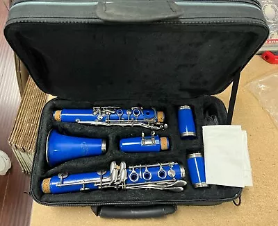 SKY Band Approved Sky Blue Clarinet W Mouthpiece Reeds Cloth And More • $59.99