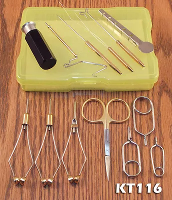 13 Piece Fly Tying Tool Kit  W/ Case - #KT116 • $22.75