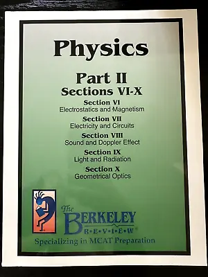 MCAT The Berkeley Review Physics Part II Book • $25
