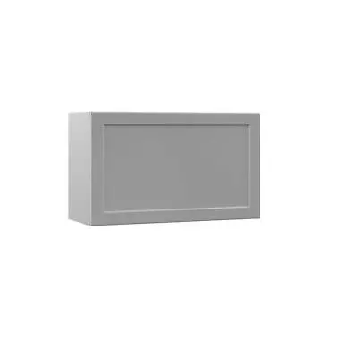 Hampton Bay Wall Lift Up Door Kitchen Cabinet 30 X18 X12  MDF Board Heron Gray • $817.28