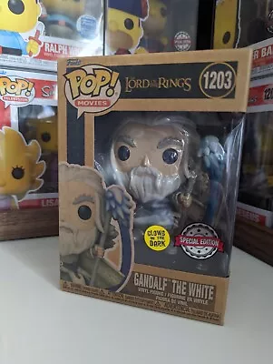 £19.99 • Buy Funko POP Lord Of The Rings | Gandalf The White | #1203 | Earth Day | +Protector