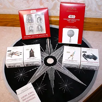 2020 Hallmark STAR WARS Mini Tree Topper Skirt And Ornaments! Darth Vader +++ • $119.95