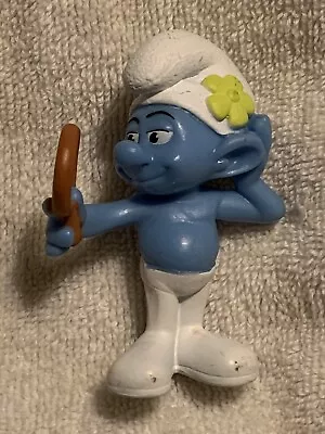 SMURFETTE  VANITY     2011 PEYO  Made For McDonalds  Good Used Condition. • $2.95