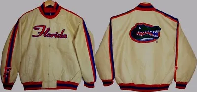 Ncaa Florida Gators Genuine Leather Licensed Jacket Size Medium Vintage New • $89.99
