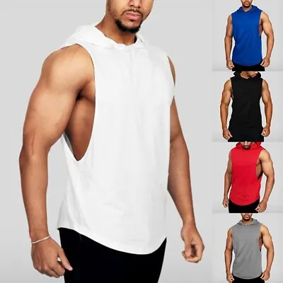 Classic Solid Muscle Vest | Mens Sleeveless T Shirt For Gym Bodybuilding • £9.94