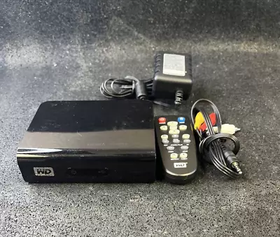 WD TV HD Media Player - Model # WDBABF0000NBK-00 With Remote AV Cable & Adapter • $29.99