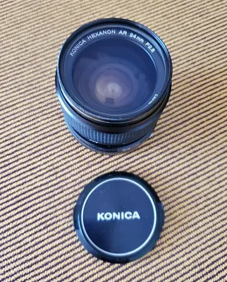 Vintage Konica Hexanon AR 24mm F=2.8 Wide Angle Camera Lens • $195