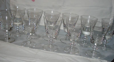 $299.99 • Buy 11 X  Val St Lambert Signed State Plain Pattern 6 3/8  Water Goblet 1950-1995