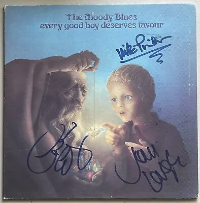 The Moody Blues Signed Vinyl LP Every Good Boy Deserves Graeme Lodge Pinder JSA • $899.99