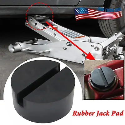 Jack Pad Disk Floor Jacks Pinch Weld Rail Adapter Jackpad Rubber Universal • $10.99