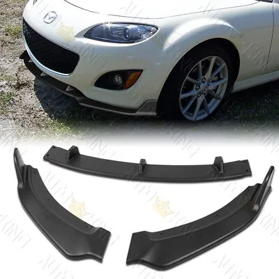 Fit 09-13 Mazda Miata Mx-5 Gv-style Matt Black Front Bumper Splitter Spoiler Lip • $59.35