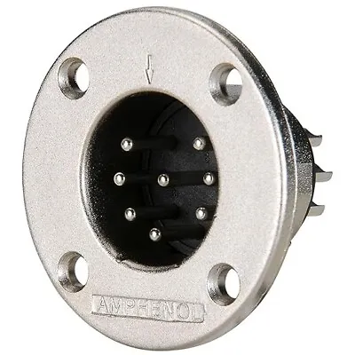Amphenol/Alcatel EP-8-14 8-Pole EP Male Round Flange Chassis Connector 2206 • $19.99
