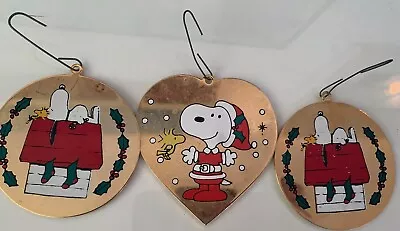 Vintage Peanuts Ornaments Lot Of 3/Preowned • $12.99