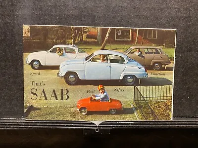 Original New Car Dealership Brochure Vintage Saab 96/95 All Models • $10