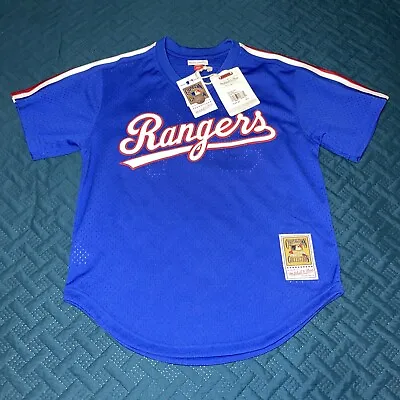 Mitchell & Ness 1989 TEXAS RANGERS #34 Nolan Ryan Baseball Jersey Size Medium 40 • $99