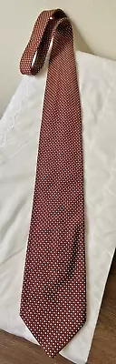 Brioni Neck Tie Purple Burgundy Gold Geometric Designer Tie Serial Number READ • $30