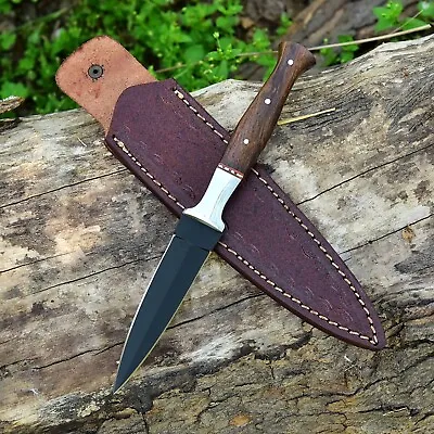 $31.50 • Buy 9” Double-Edged V42 Military D2 Steel Dagger Boot Knife Hunting Wood Handle