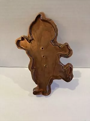 One Of A Kind Michael Bonne Handmade Dancing Gingerbread Man Copper Cookie  Rare • $65