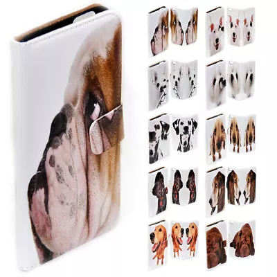 $13.98 • Buy For LG Series Mobile Phone - Dog Portrait Theme Print Wallet Phone Case Cover #1