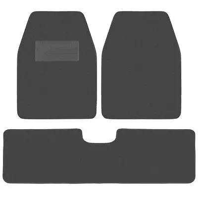$26.95 • Buy Charcoal Carpet Car Floor Mats For Van Truck SUV - 3pc Front & Rear Protector