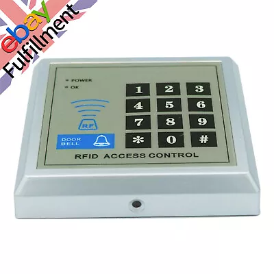 Electric Lock RFID Door Access Control System Kit + 10 Key Fobs Tags TK4100 • £12.59
