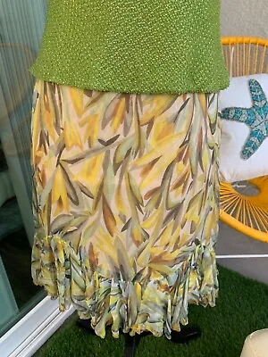 Missoni Ruffle Silk Organza Short Skirt Italian Sz 40 US 4 Small • $125