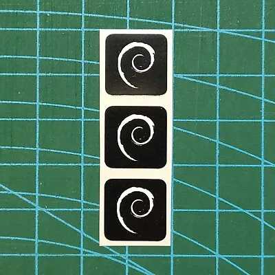 Debian Linux Keycap Keyboard Stickers X3 (Square) • £3.99