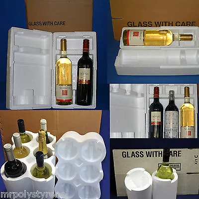 Expanded Polystyrene Foam Wine/champagne Bottle Packaging Carton *multilisting* • £7.38