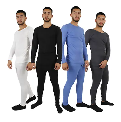 Men's Thermal Long Johns Underwear Long Sleeve Top T-shirt Set Size S-XXL • £8.49