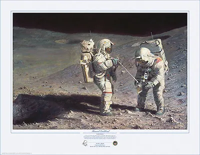 Alan Bean MOONROCK-EARTHBOUND Giclee Paper Apollo 16 • $520