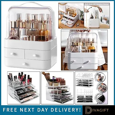 Large Makeup Cosmetic Organiser Dressing Table Make Up Holder Tidy Storage Box • £16.99