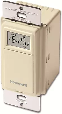 RPLS731B1009 Econoswitch 7-Day Programmable Timer For Lights Light Almond • $52.96