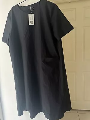 COS Black Oversized Loose Kaftan Dress UK 16 EUR 42 NEW • £25