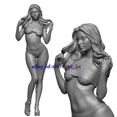 Beauty Female 1/24 Unpainted Resin Model Kit Unassembled Garage Kit GK Figure • $36.19