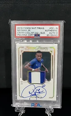 $3500 • Buy Neymar Jr - National Treasures 2018 Century Collection - Patch Auto /5 On Card