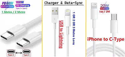 Apple-Quality USB/Type C PD Cable Charger Charging For IPhone 8 12 13 14 Pro Max • $4.50