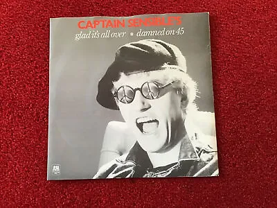 Captain Sensible  Glad Its All Over / Damned On 45  7  Vinyl Single Record  1983 • £2.99