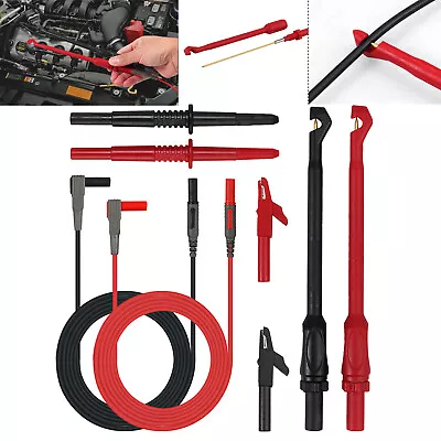 $18.79 • Buy 8X Automotive Test Lead Kit Power Probe Wire-Piercing Clip Puncture Wire Break