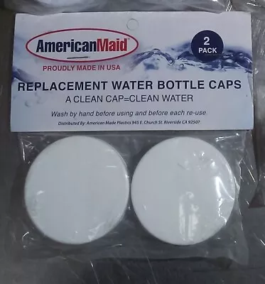 AMERICAN MAID 53mm 3 AND 5 GALLON REPLACEMENT WATER JUG CAPS 2-Pc's   271A • $7.95