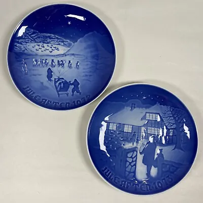 B&G BING & GRONDAHL 1972 & 1973 Christmas Plates • $24.95